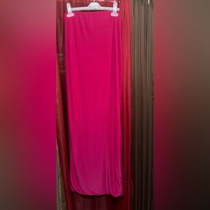 Pink Maxi Pencil Skirt